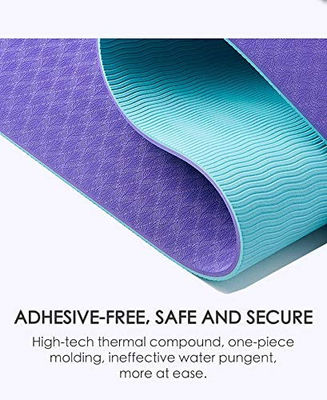 Riss-Widerstand TPE-Yoga Mat Double Sided Different Texture