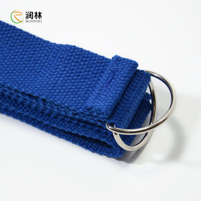 3.8*183cm Yoga-Bügel dehnt Polyester-Baumwolle mit sicherem verstellbarem D Ring Buckle aus