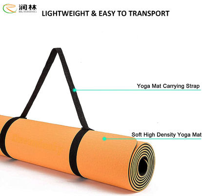 Laufende freundliche Beschaffenheiten Eco tauchen TPE-Yoga Mat For Indoor Outdoor Exercise auf