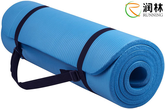 1/2 Zoll-starke Antiriss-Übungs-Yoga-Extramatte mit hoher Dichte mit tragendem Bügel