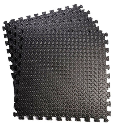 Gleiten Sie nicht schwarze Puzzlespiel-Übung Mat With 1/2“ starke ExtraEVA Foam Interlocking Tiles