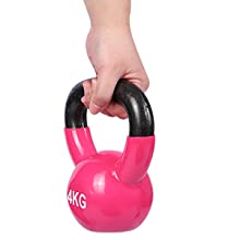Rosa-Körper-festes Roheisen-Krafttraining Kettlebell für Hauptturnhallen-Training 10