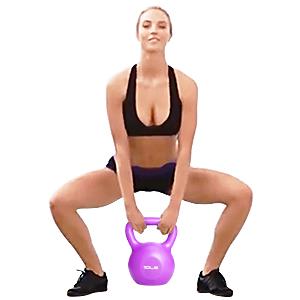 Hauptturnhallen-Antibeleg-Griff PET Krafttraining Kettlebell-Grün 5LBS 20 lbs 4
