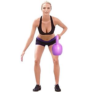 Hauptturnhallen-Antibeleg-Griff PET Krafttraining Kettlebell-Grün 5LBS 20 lbs 5