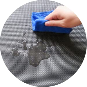 Gleiten Sie nicht schwarze Puzzlespiel-Übung Mat With 1/2“ starke ExtraEVA Foam Interlocking Tiles 4