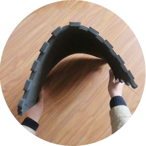 Gleiten Sie nicht schwarze Puzzlespiel-Übung Mat With 1/2“ starke ExtraEVA Foam Interlocking Tiles 5