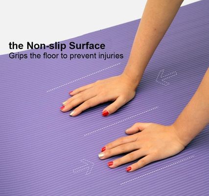 173*61cm NBR Yoga-Mat With Carrying Strap High-Dichte