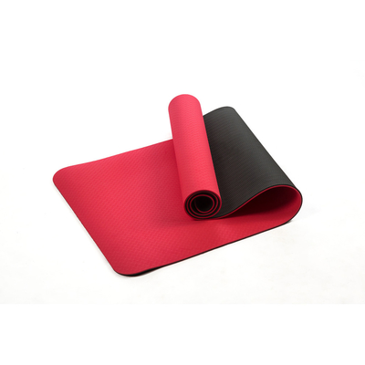 Besonders angefertigt, TPE-Yoga Mat Single Color druckend 6mm für Eignung